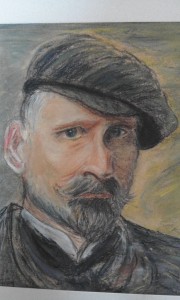 Portret mężczyzny pastel 40X30 2014